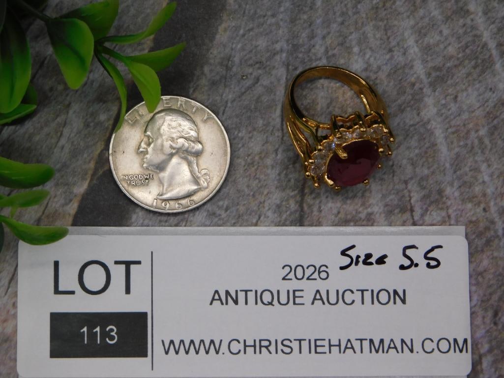 STONE RING ROCK STONE LAPIDARY SPECIMEN - 2