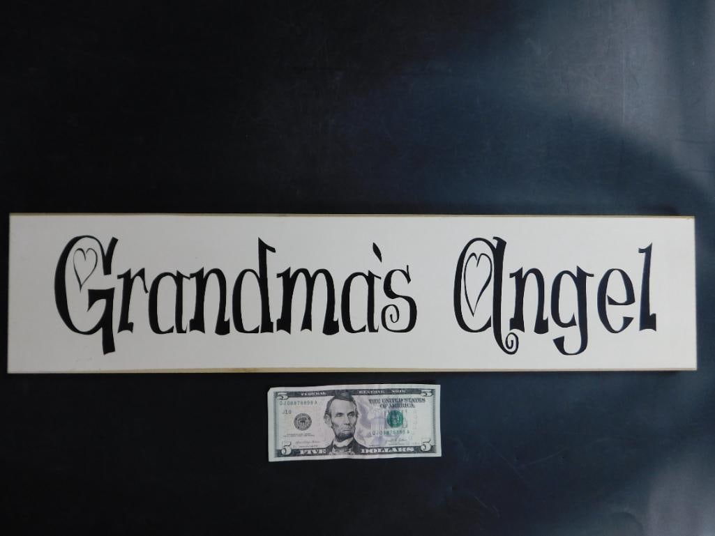Grandmas Angel Decorative Sign: Grandmas Angel Decorative Sign
