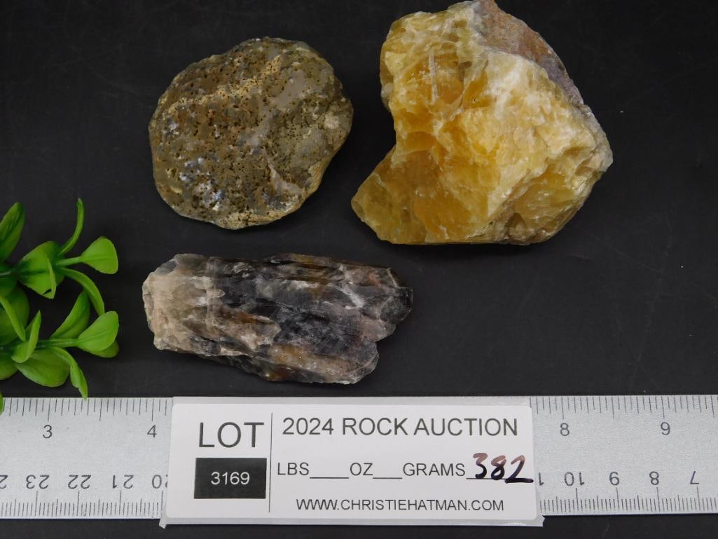 MIXED ROUGH ROCK STONE LAPIDARY SPECIMEN - 4