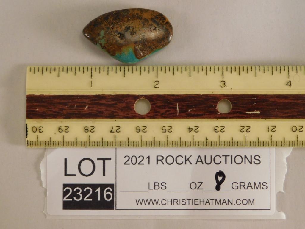 STABILIZED TURQUOISE ROCK STONE LAPIDARY SPECIMEN - 2