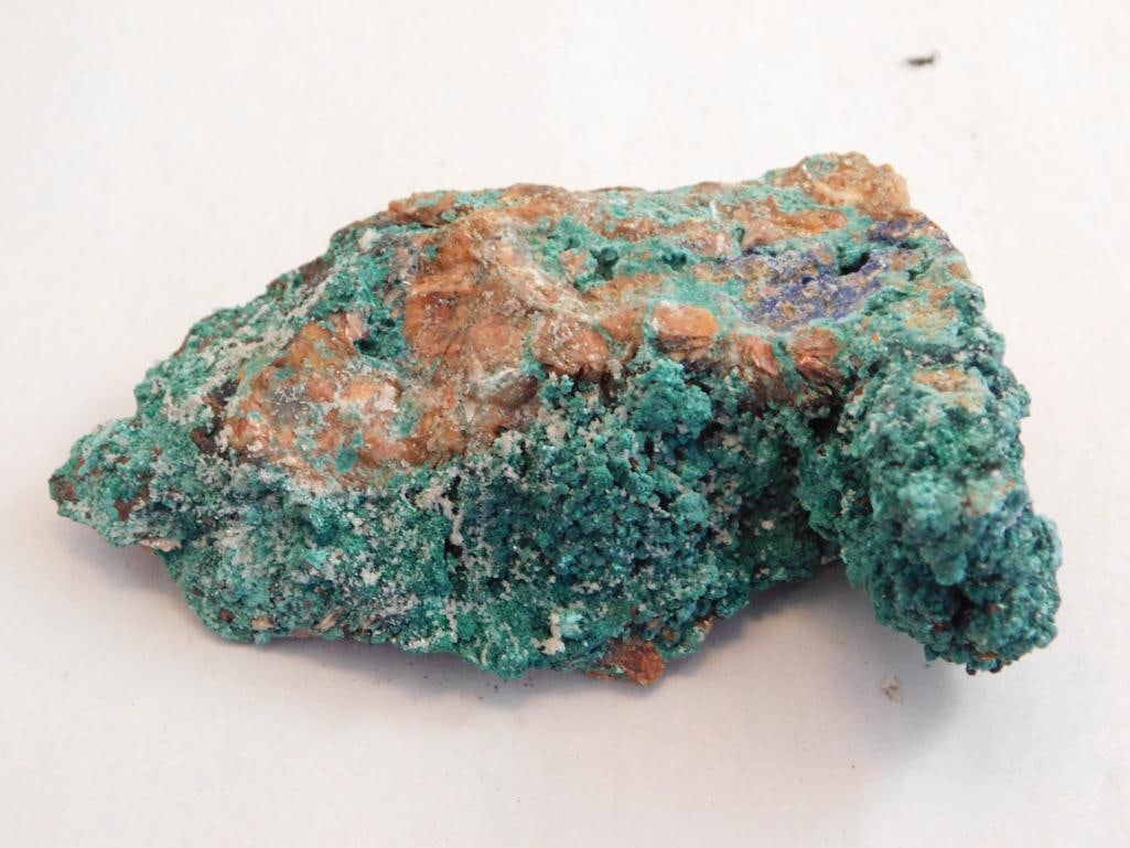 MALACHITE AZURITE ROCK STONE LAPIDARY SPECIMEN: MALACHITE AZURITE ROCK STONE LAPIDARY SPECIMEN