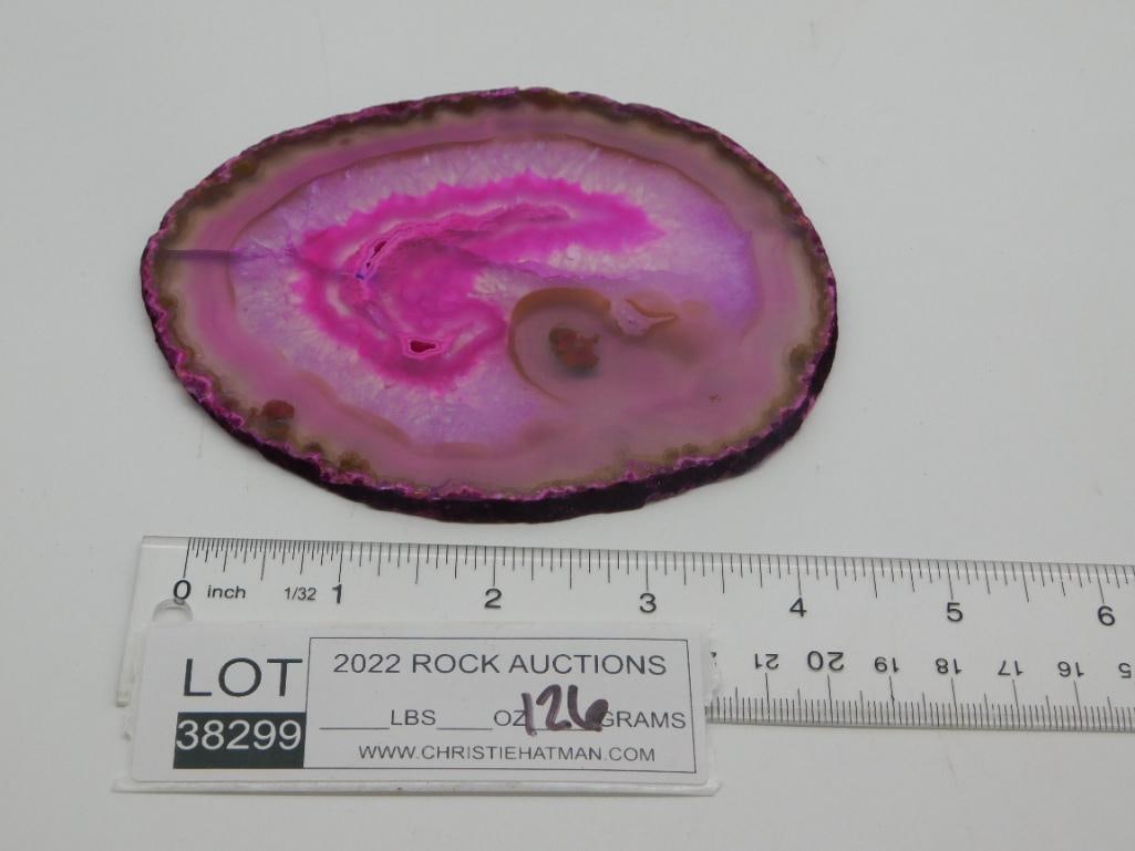 AGATE SLICE ROCK STONE LAPIDARY SPECIMEN - 2