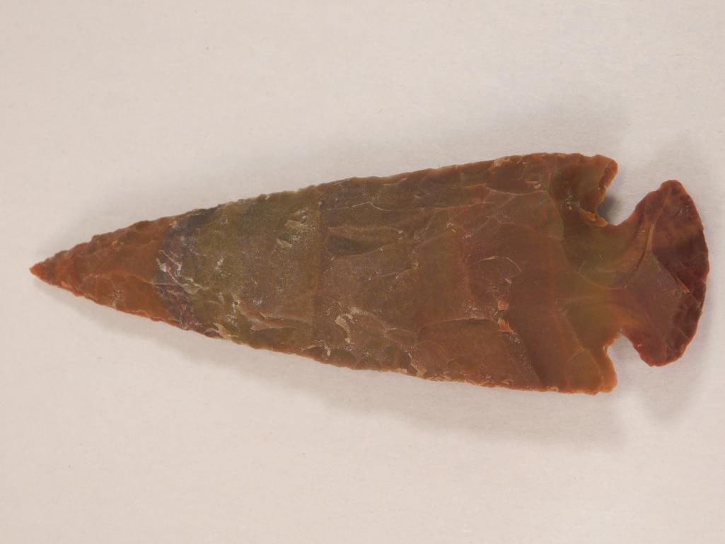 4 INCH HAND KNAPPED AR ROWHEAD: 4 INCH HAND KNAPPED AR ROWHEAD