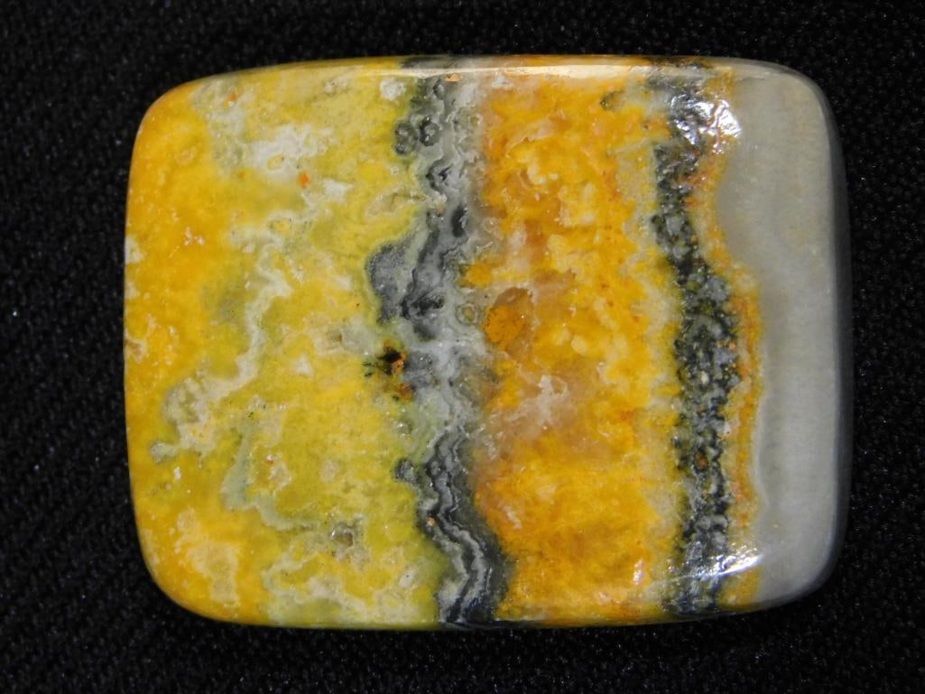 BUMBLEBEE JAPSPER CABOCHON ROCK STONE LAPIDARY SPECIMEN: BUMBLEBEE JAPSPER CABOCHON ROCK STONE LAPIDARY SPECIMEN