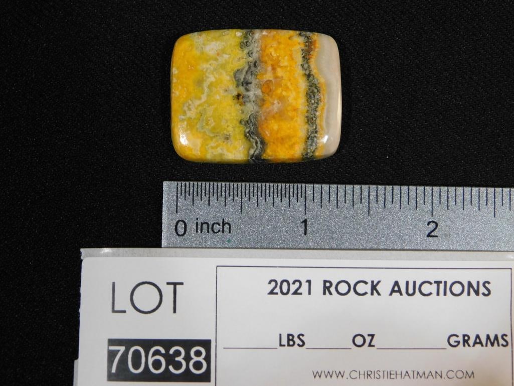 BUMBLEBEE JAPSPER CABOCHON ROCK STONE LAPIDARY SPECIMEN - 2