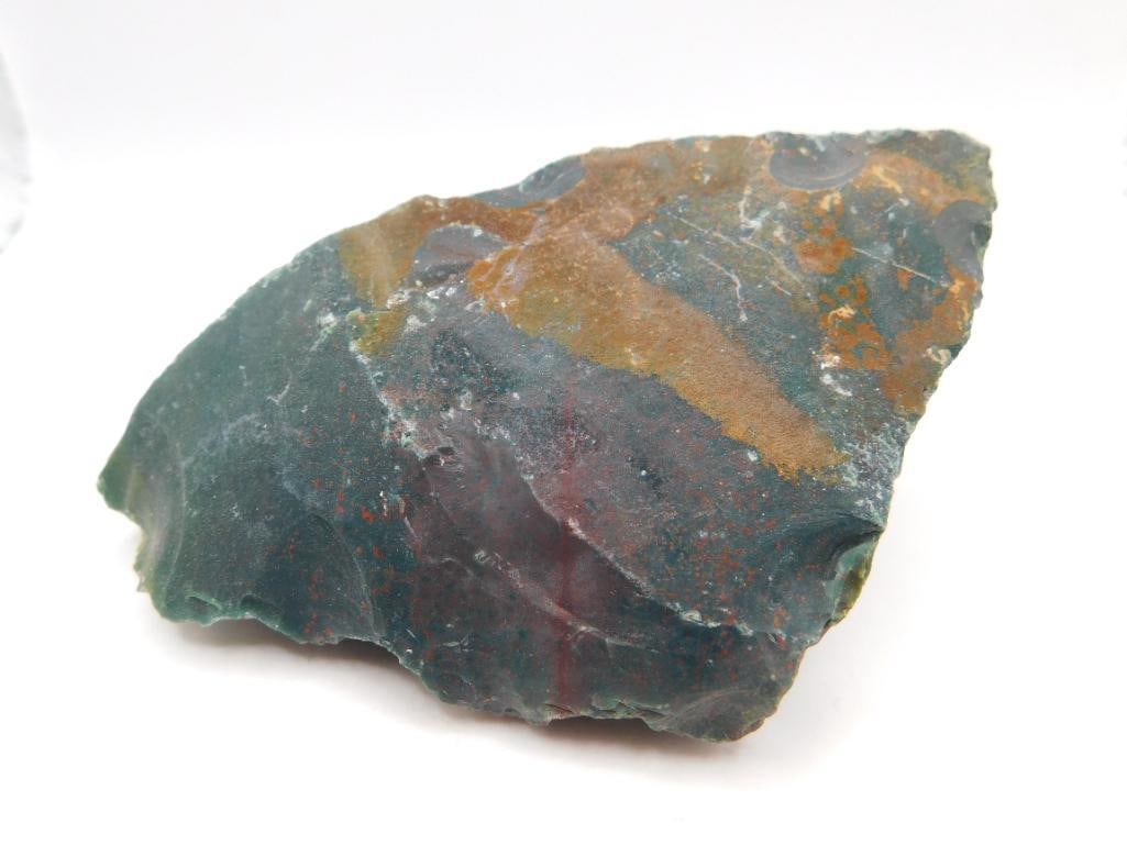 BLOOD STONE ROCK STONE LAPIDARY SPECIMEN: BLOOD STONE ROCK STONE LAPIDARY SPECIMEN