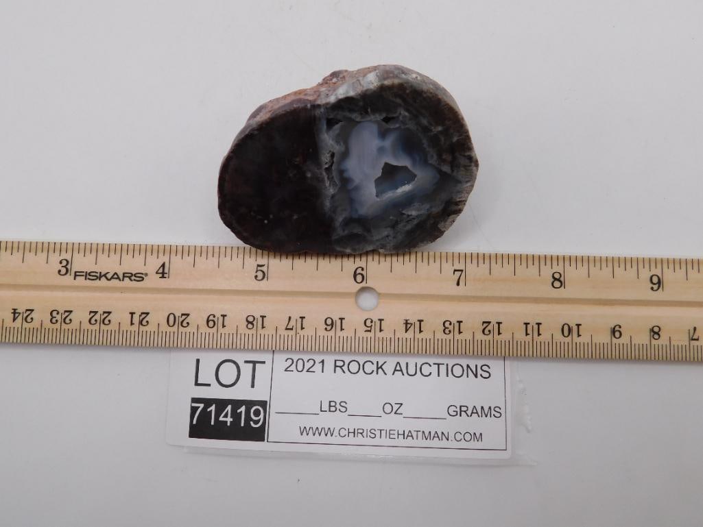 GEODE ROCK STONE LAPIDARY SPECIMEN - 3