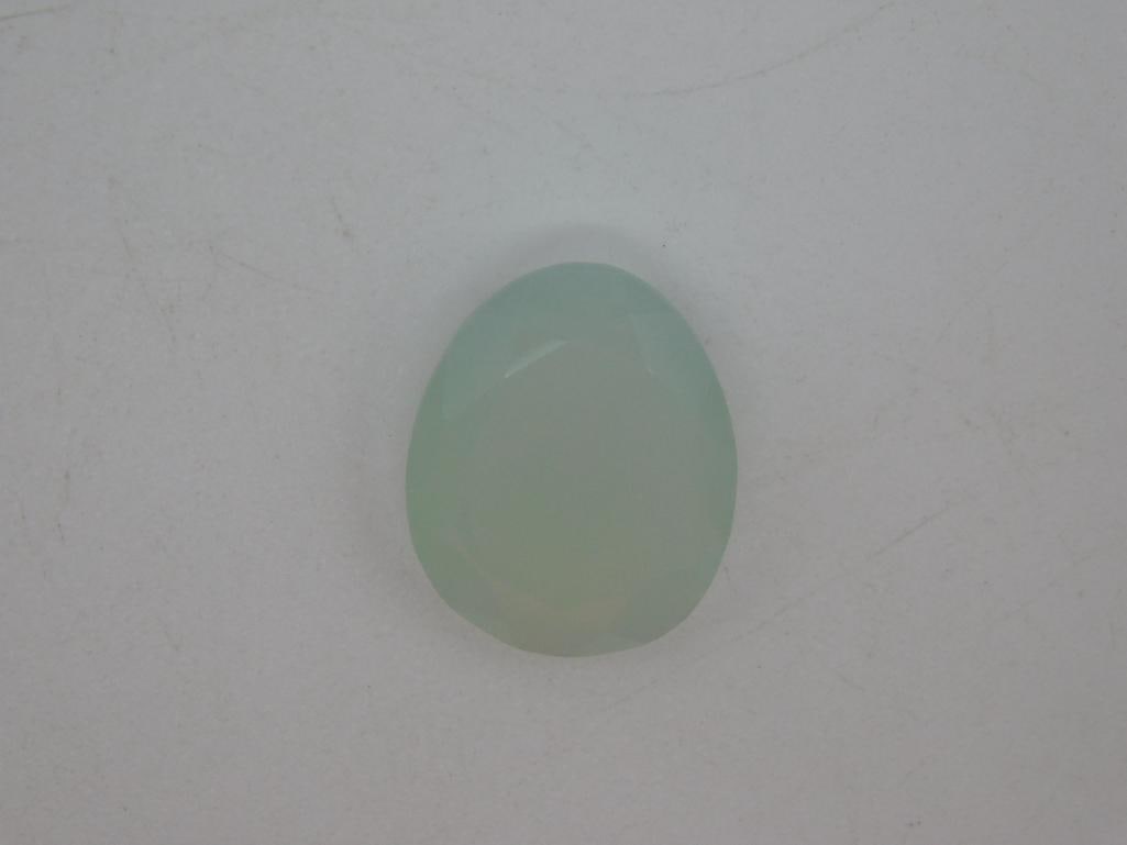 AQUA CHALCEDONY ROCK STONE LAPIDARY SPECIMEN: AQUA CHALCEDONY ROCK STONE LAPIDARY SPECIMEN