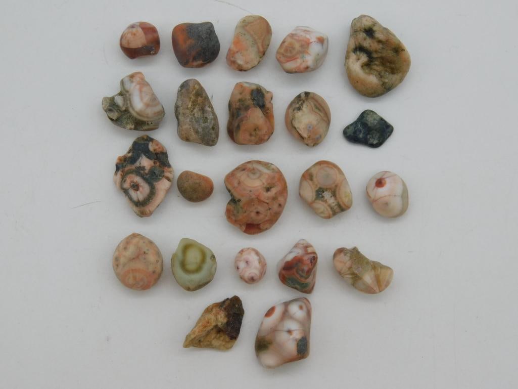 THOMPSONITE ROCK STONE LAPIDARY SPECIMEN: THOMPSONITE ROCK STONE LAPIDARY SPECIMEN