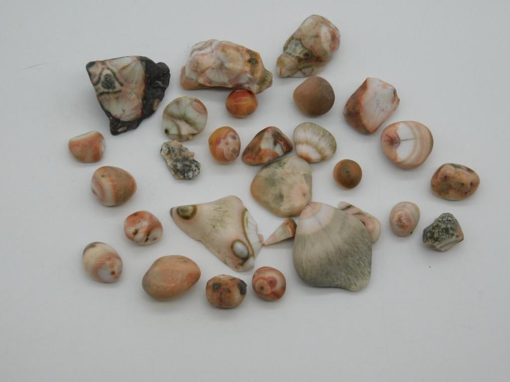 THOMPSONITE ROCK STONE LAPIDARY SPECIMEN: THOMPSONITE ROCK STONE LAPIDARY SPECIMEN