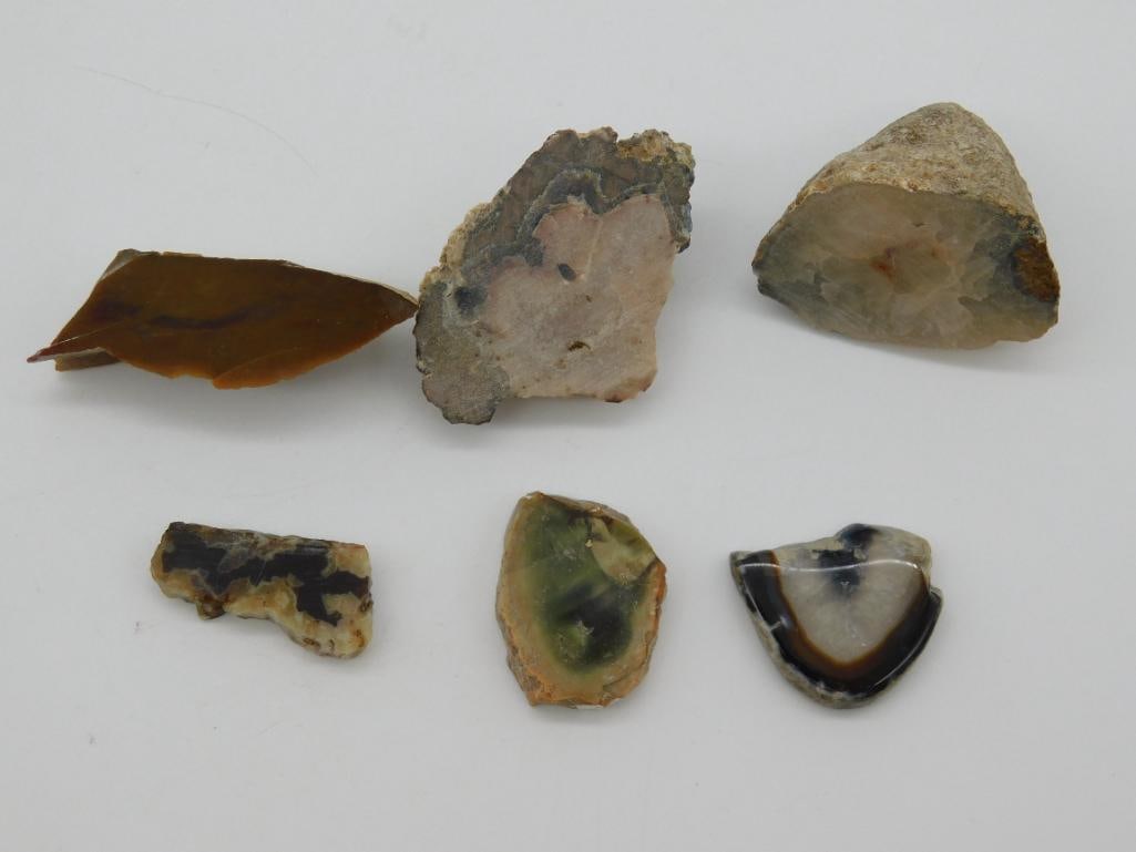 MIXED ROCK STONE LAPIDARY SPECIMEN: MIXED ROCK STONE LAPIDARY SPECIMEN