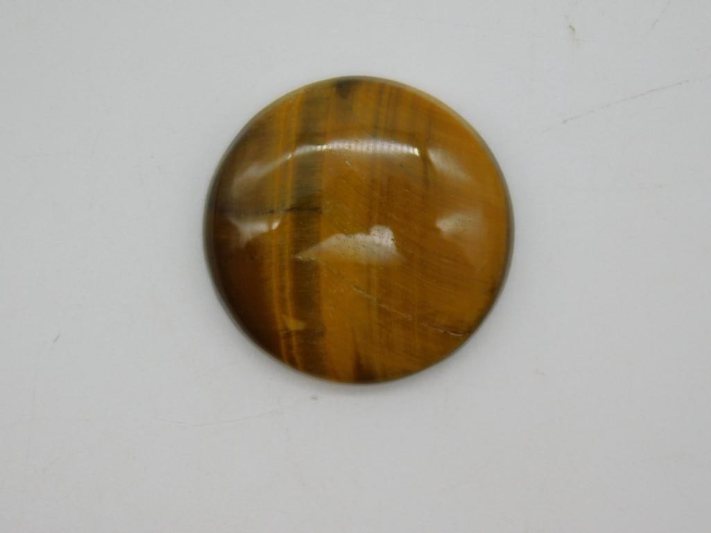 TIGER EYE CABOCHON ROCK STONE LAPIDARY SPECIMEN: TIGER EYE CABOCHON ROCK STONE LAPIDARY SPECIMEN