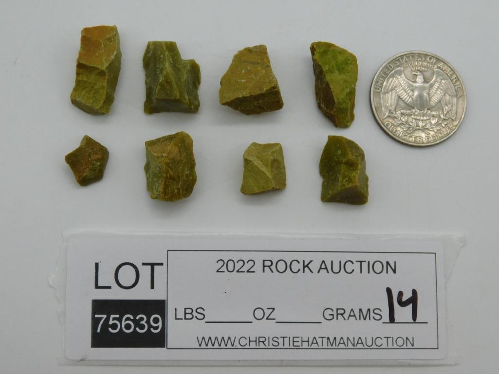 GREEN OPAL ROCK STONE LAPIDARY SPECIMEN - 2