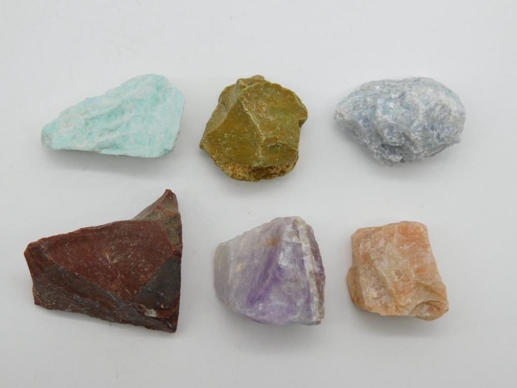 MIXED ROCK STONE LAPIDARY SPECIMEN: MIXED ROCK STONE LAPIDARY SPECIMEN