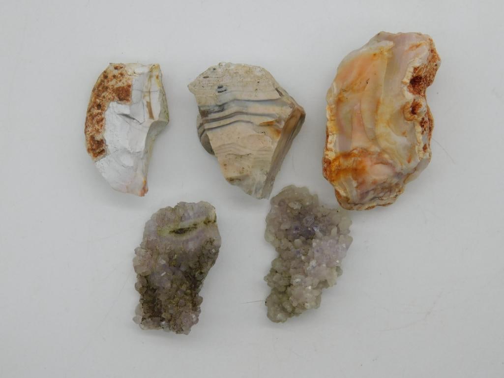 AGATE ROCK STONE LAPIDARY SPECIMEN: AGATE ROCK STONE LAPIDARY SPECIMEN