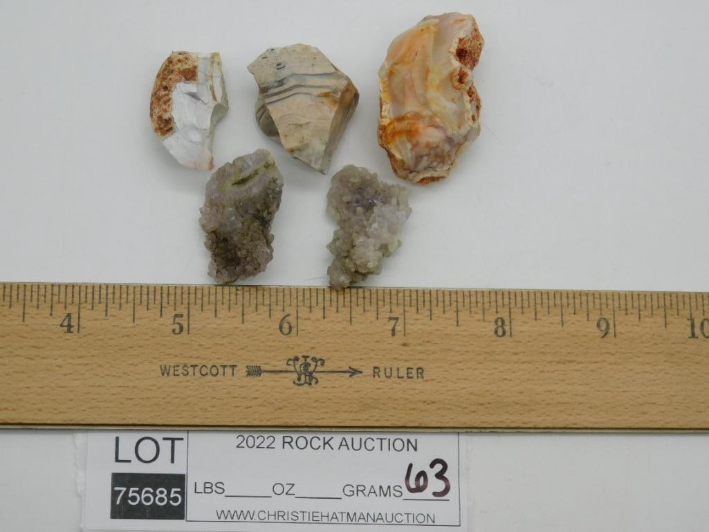 AGATE ROCK STONE LAPIDARY SPECIMEN - 2
