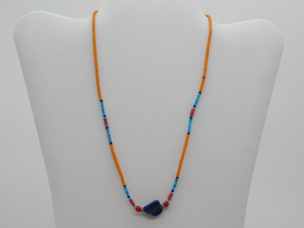 MIXED STONE NECKLACE ROCK STONE LAPIDARY SPECIMEN (1 of 5)