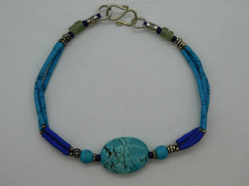 MIXED STONE BRACELET ROCK STONE LAPIDARY SPECIMEN (1 of 2)