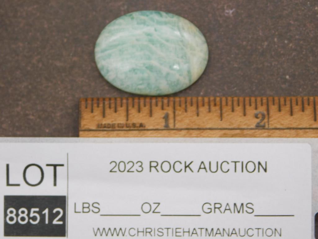 AMAZONITE CABOCHON ROCK STONE LAPIDARY SPECIMEN - 2