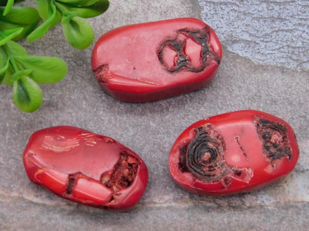 RED CORAL ROCK STONE LAPIDARY SPECIMEN: RED CORAL ROCK STONE LAPIDARY SPECIMEN