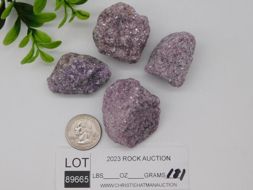 LEPIDOLITE ROCK STONE LAPIDARY SPECIMEN - 2