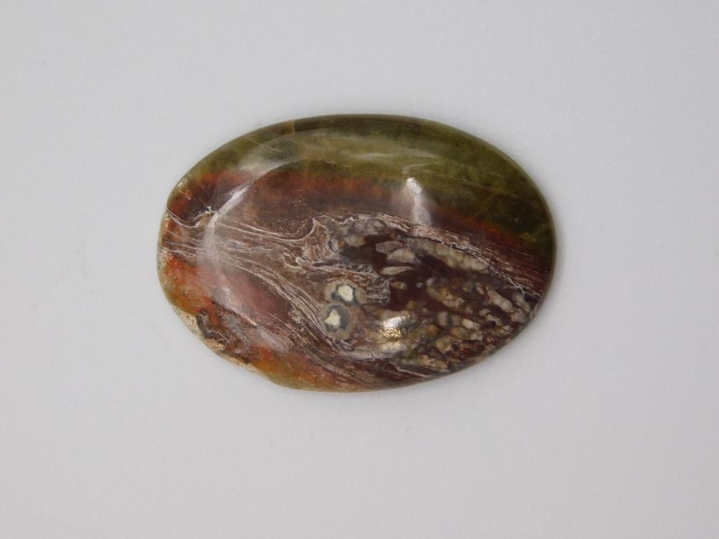 MUSHROOM RHYOLITE CABOCHON ROCK STONE LAPIDARY SPECIMEN (1 of 2)