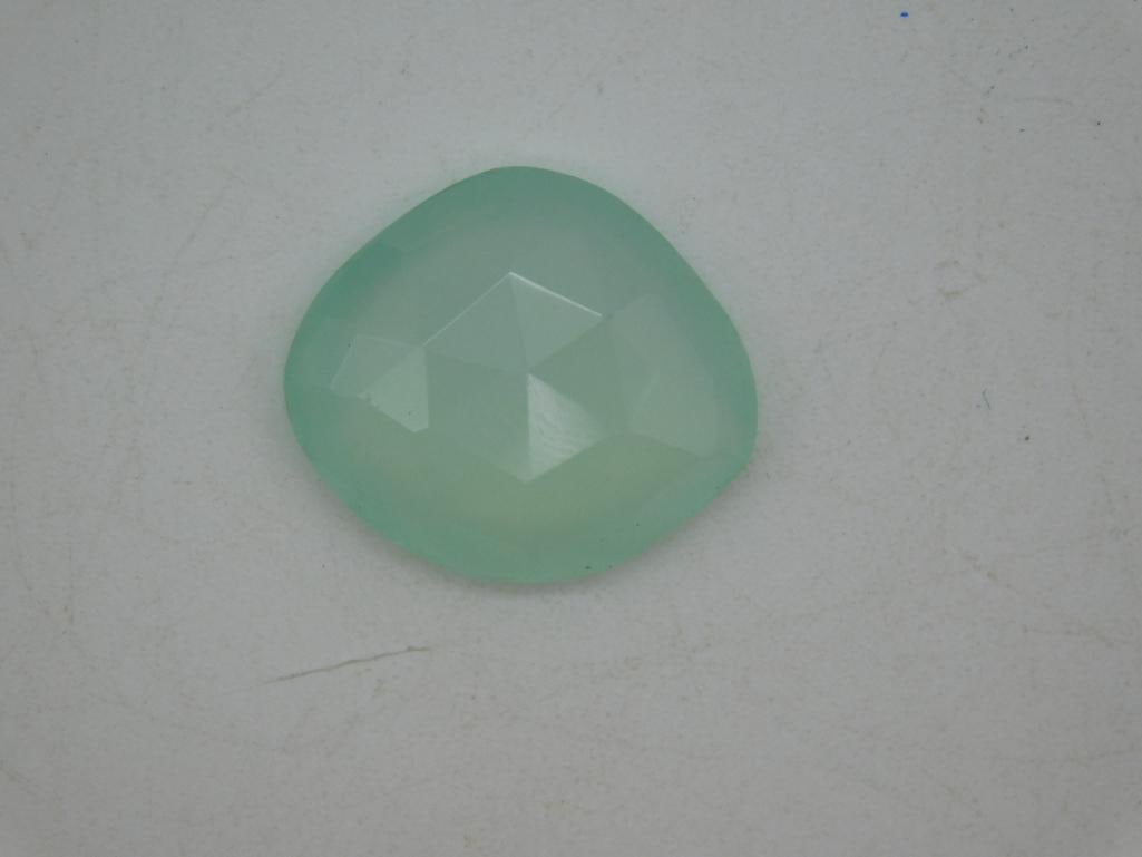AQUA CHALCEDONY ROCK STONE LAPIDARY SPECIMEN: AQUA CHALCEDONY ROCK STONE LAPIDARY SPECIMEN
