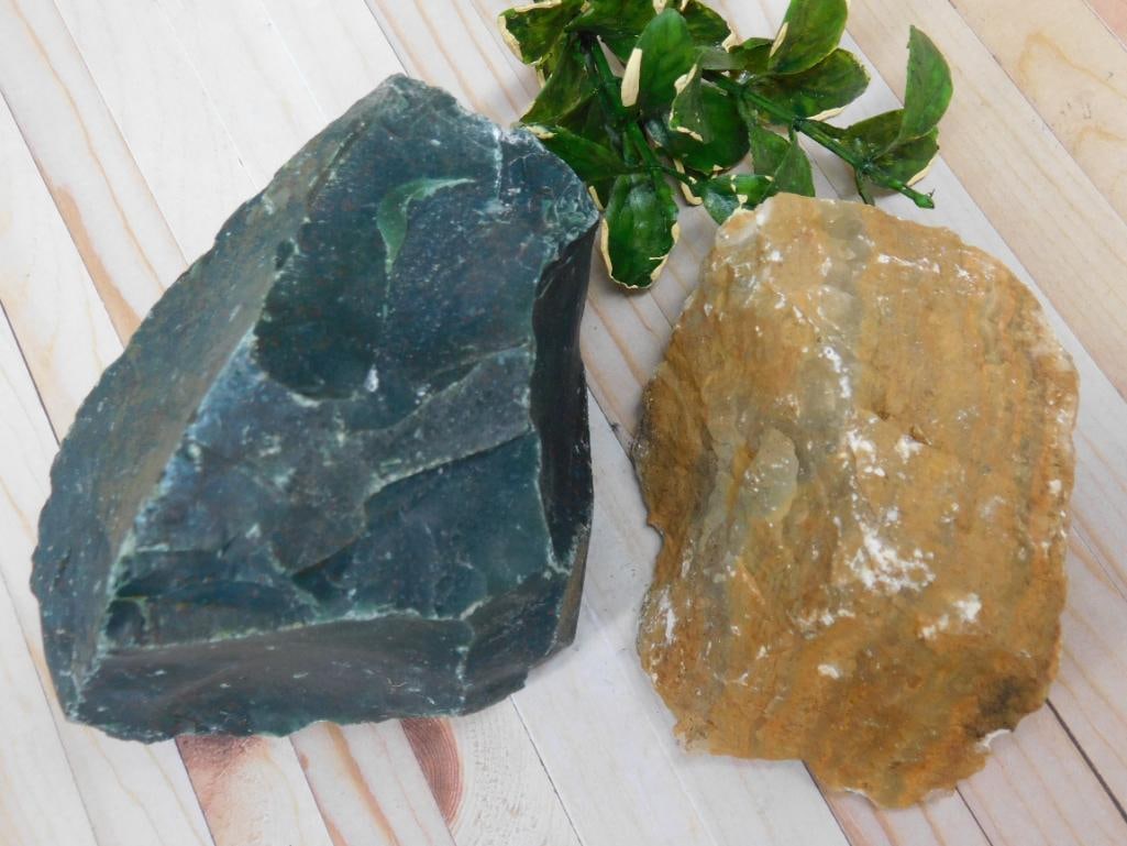 MIXED LOT ROCK STONE LAPIDARY SPECIMEN: MIXED LOT ROCK STONE LAPIDARY SPECIMEN