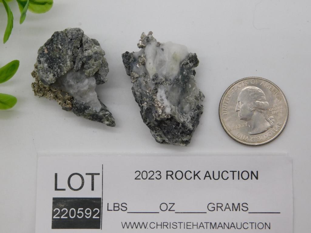SILVER ON MIXED MINERAL SPECIMEN - 2