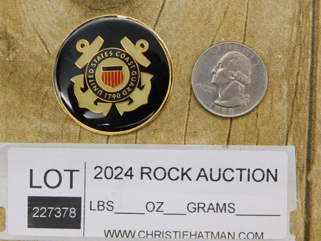 COAST GUARD CABOCHON MEDALLION - 2