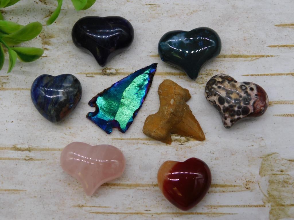 MIXED LOT ROCK STONE LAPIDARY SPECIMEN: MIXED LOT ROCK STONE LAPIDARY SPECIMEN