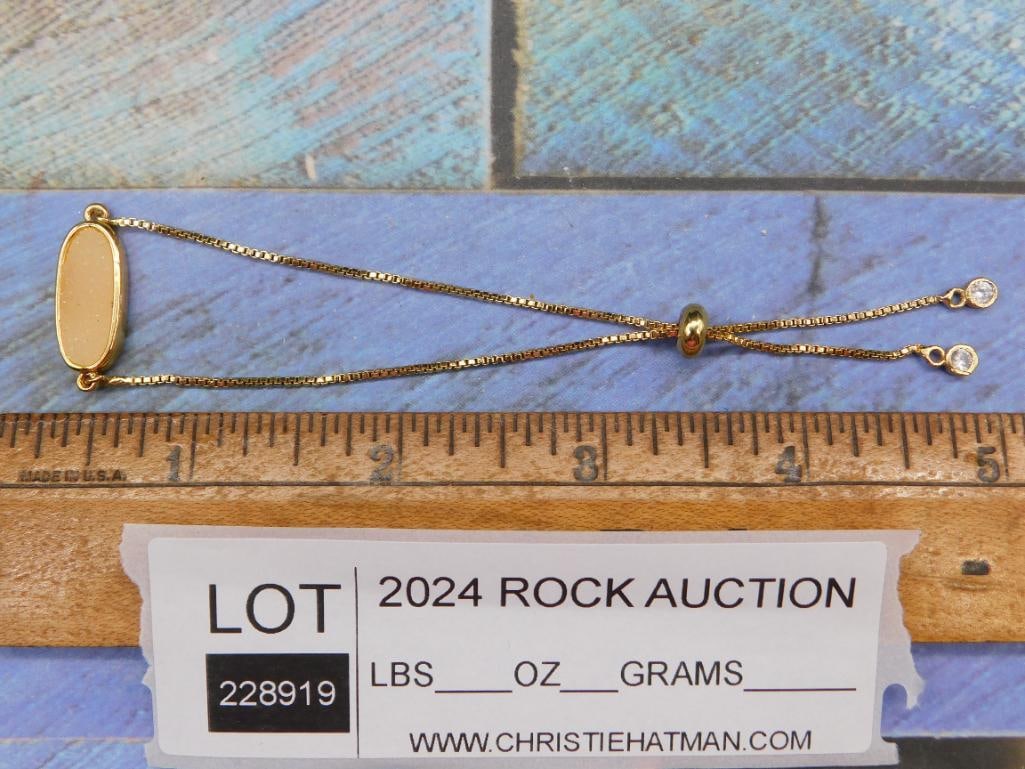 ADJUSTABLE BRACELET ROCK STONE LAPIDARY SPECIMEN - 2