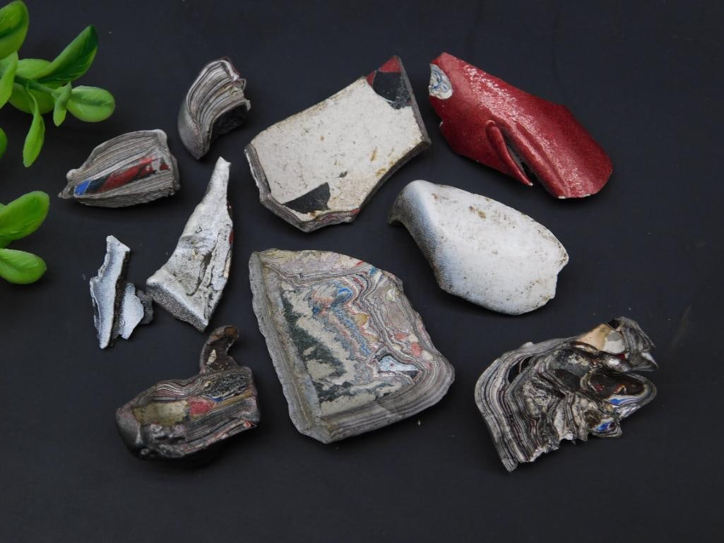 FORDITE MOTOR CITY AGATE ROCK STONE LAPIDARY SPECIMEN: FORDITE MOTOR CITY AGATE ROCK STONE LAPIDARY SPECIMEN