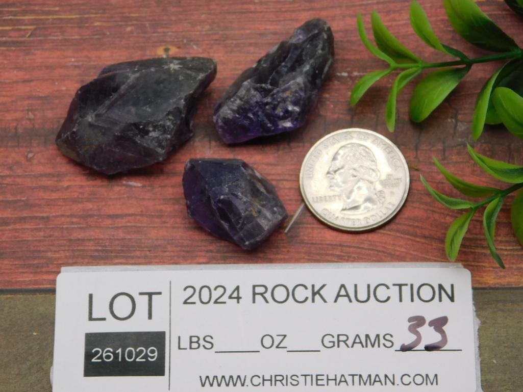 AMETHYST ROCK STONE LAPIDARY SPECIMEN - 3