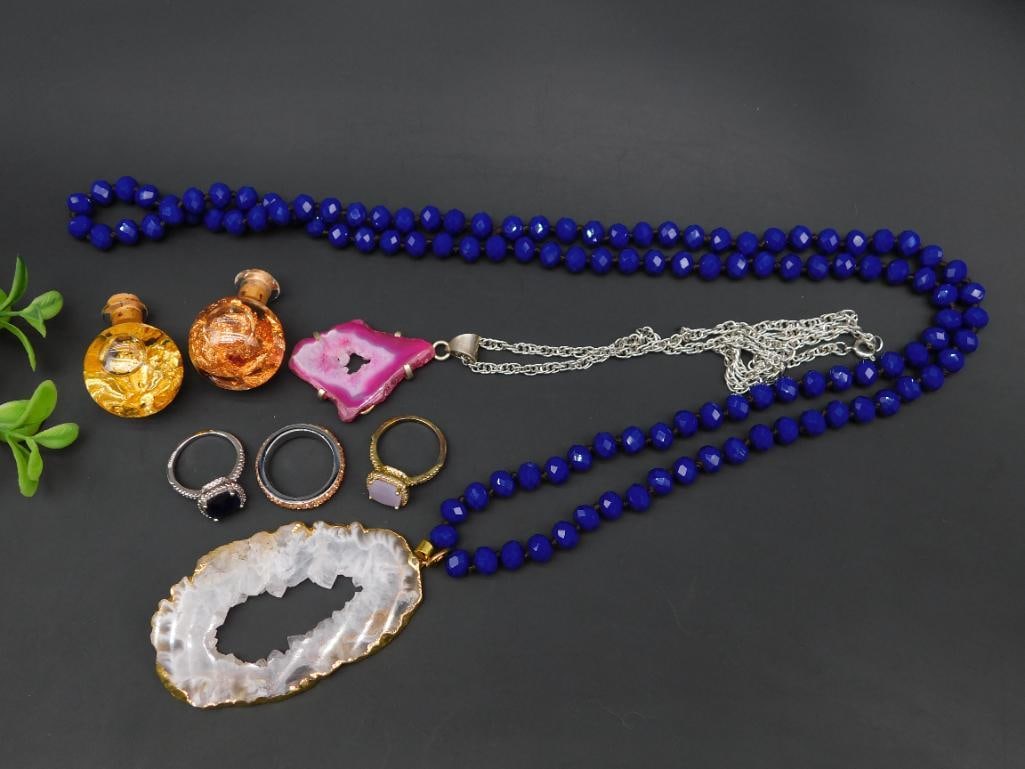 MIXED LOT ROCK STONE LAPIDARY SPECIMEN: MIXED LOT ROCK STONE LAPIDARY SPECIMEN