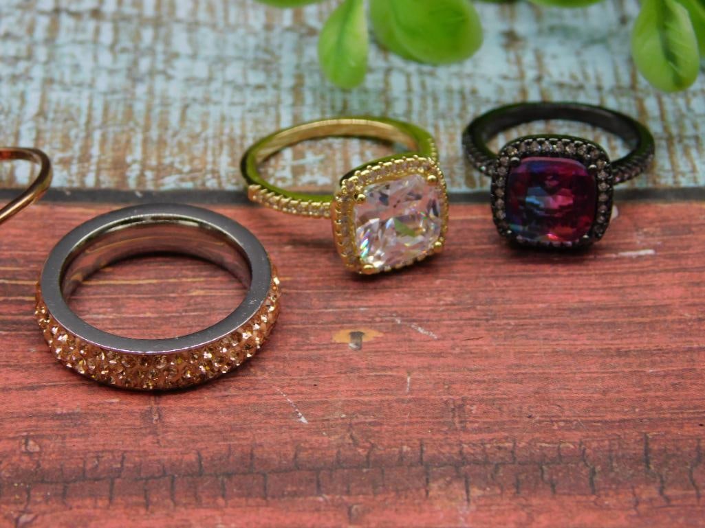 STONE RINGS ROCK STONE LAPIDARY SPECIMEN - 2