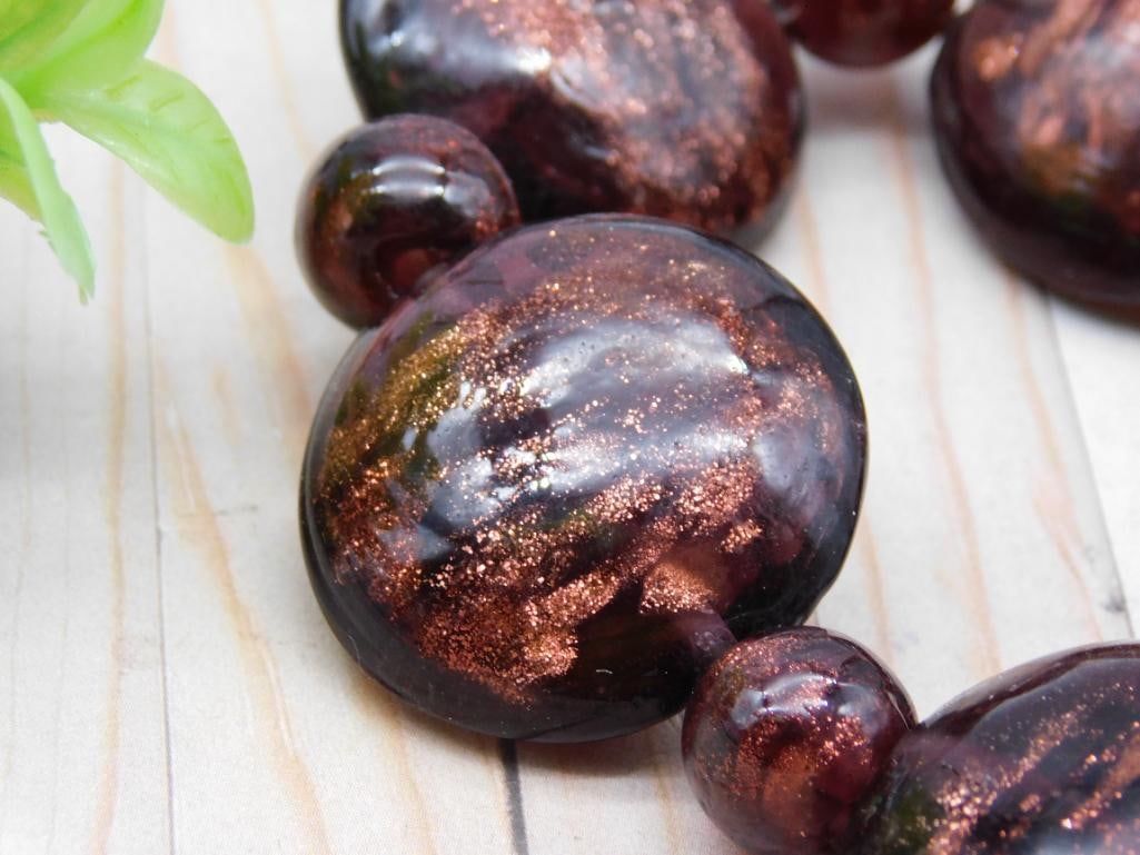 Glass Beads With Metallic Sparkle - 2