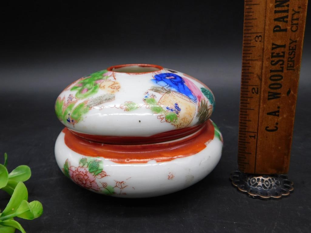 Hand-Painted Ceramic Hair Receiver - 3