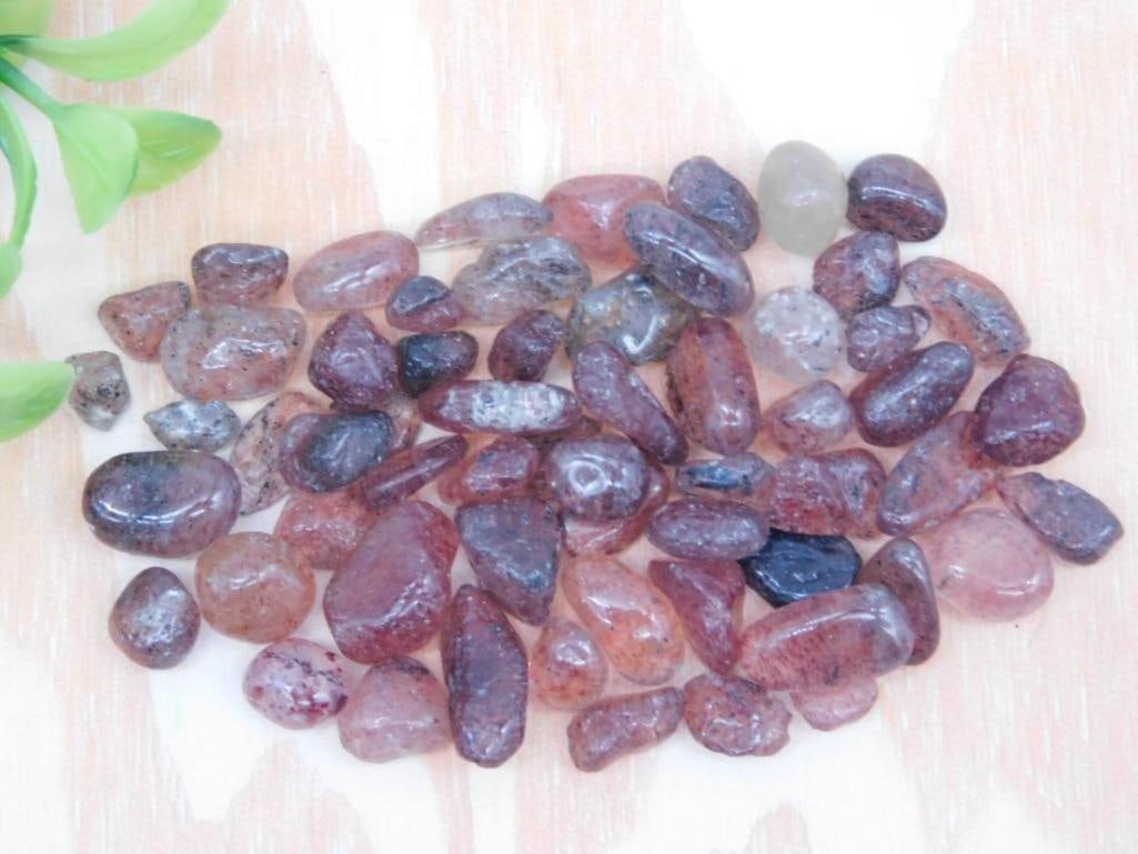 STRAWBERRY QUARTZ ROCK STONE LAPIDARY SPECIMEN: STRAWBERRY QUARTZ ROCK STONE LAPIDARY SPECIMEN