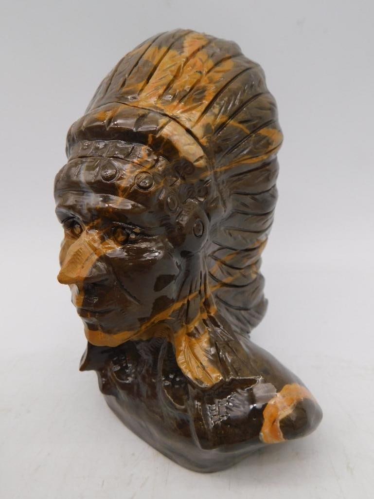 STONE CHIEF STATUE ROCK STONE LAPIDARY SPECIMEN: STONE CHIEF STATUE ROCK STONE LAPIDARY SPECIMEN