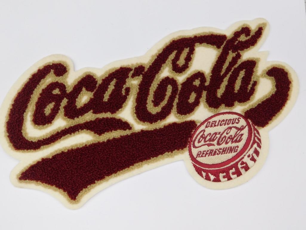 COCA-COLA ADVERTISING COKE EMBROIDERY PATCH: COCA-COLA ADVERTISING COKE EMBROIDERY PATCH