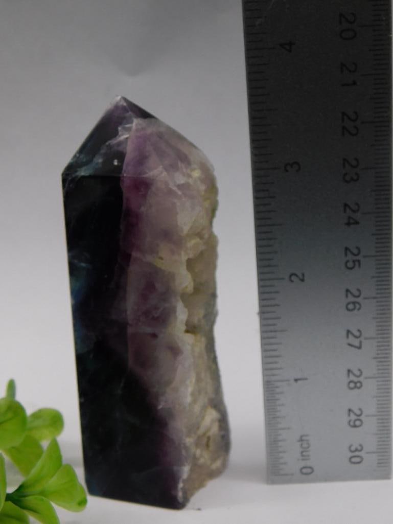 B FLUORITE TOWER ROCK STONE LAPIDARY SPECIMEN - 2