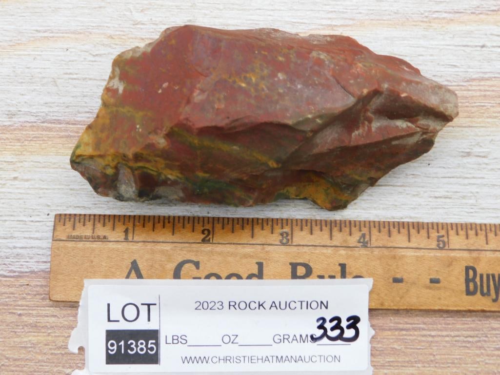 FANCY INDIA JASPER ROCK STONE LAPIDARY SPECIMEN - 2