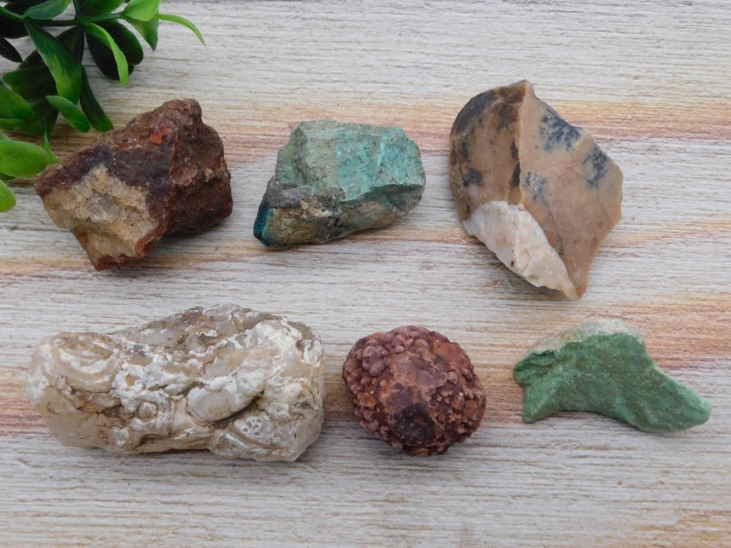 MIXED LOT ROCK STONE LAPIDARY SPECIMEN: MIXED LOT ROCK STONE LAPIDARY SPECIMEN
