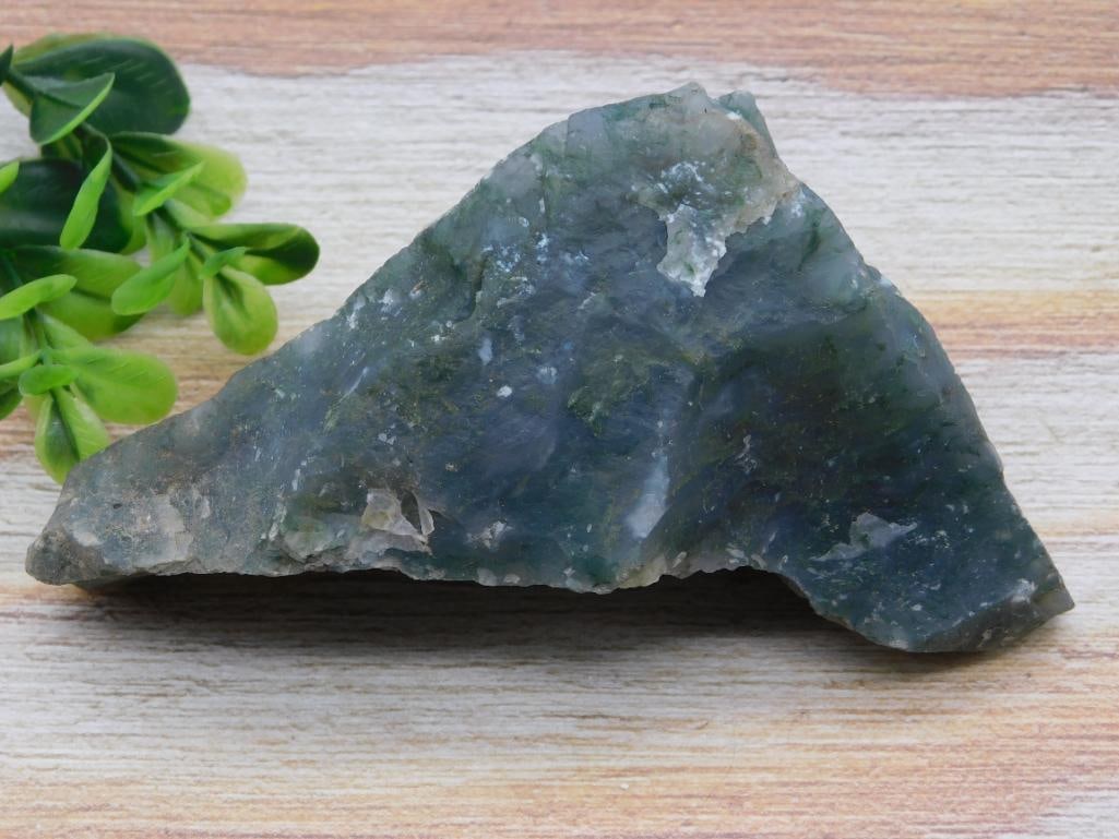 MOSS PLUME ROCK STONE LAPIDARY SPECIMEN: MOSS PLUME ROCK STONE LAPIDARY SPECIMEN