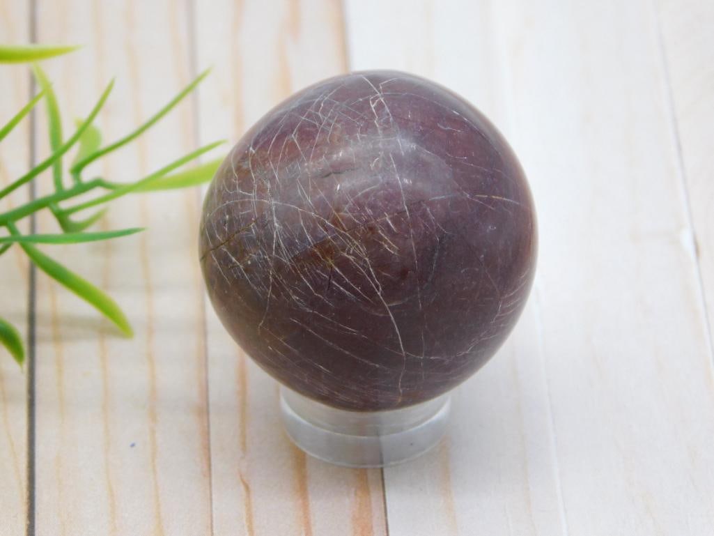 NETWORK JASPER SPHERE ROCK STONE LAPIDARY SPECIMEN (1 of 2)