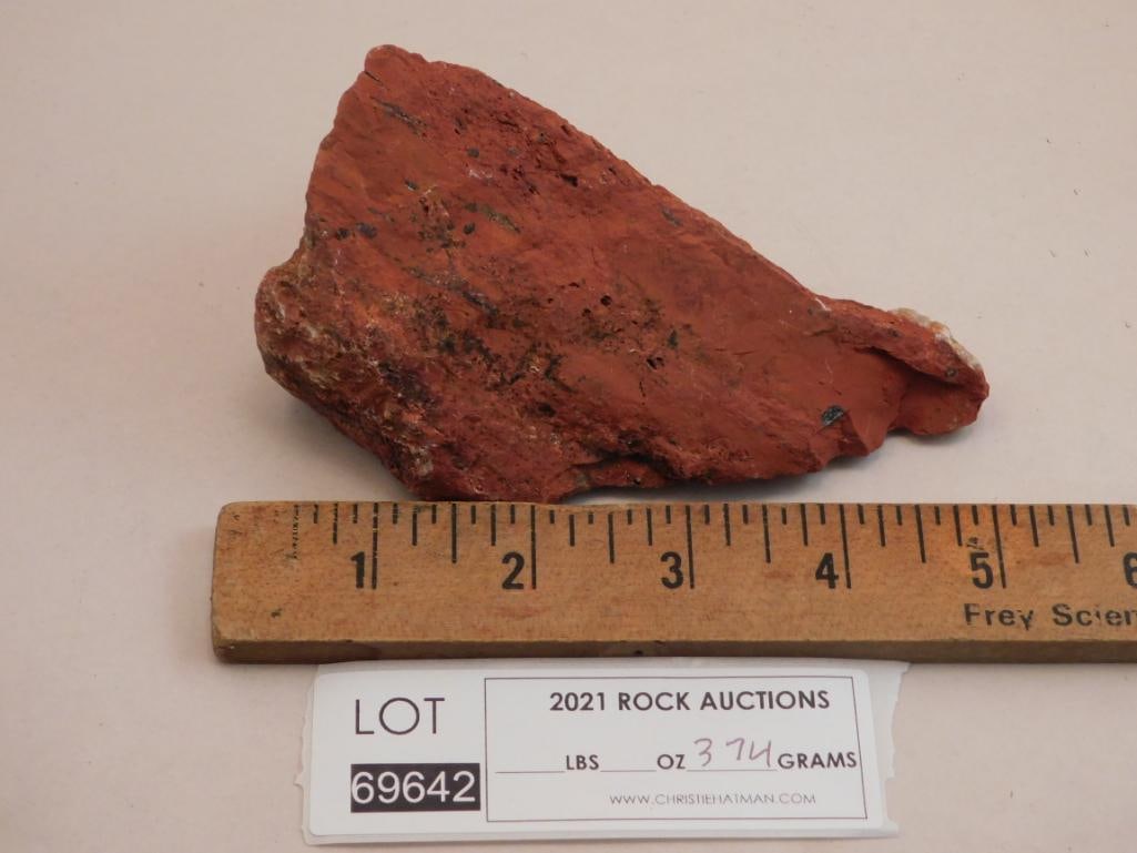 RED JASPER SLAB ROCK STONE LAPIDARY SPECIMEN - 2