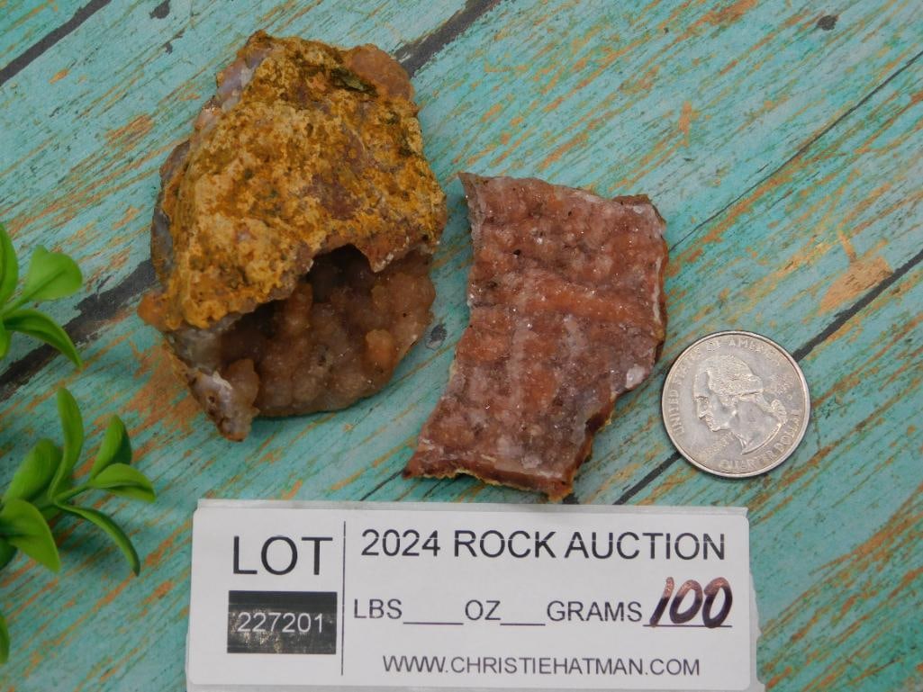 CAVE GEODE ROCK STONE LAPIDARY SPECIMEN - 3