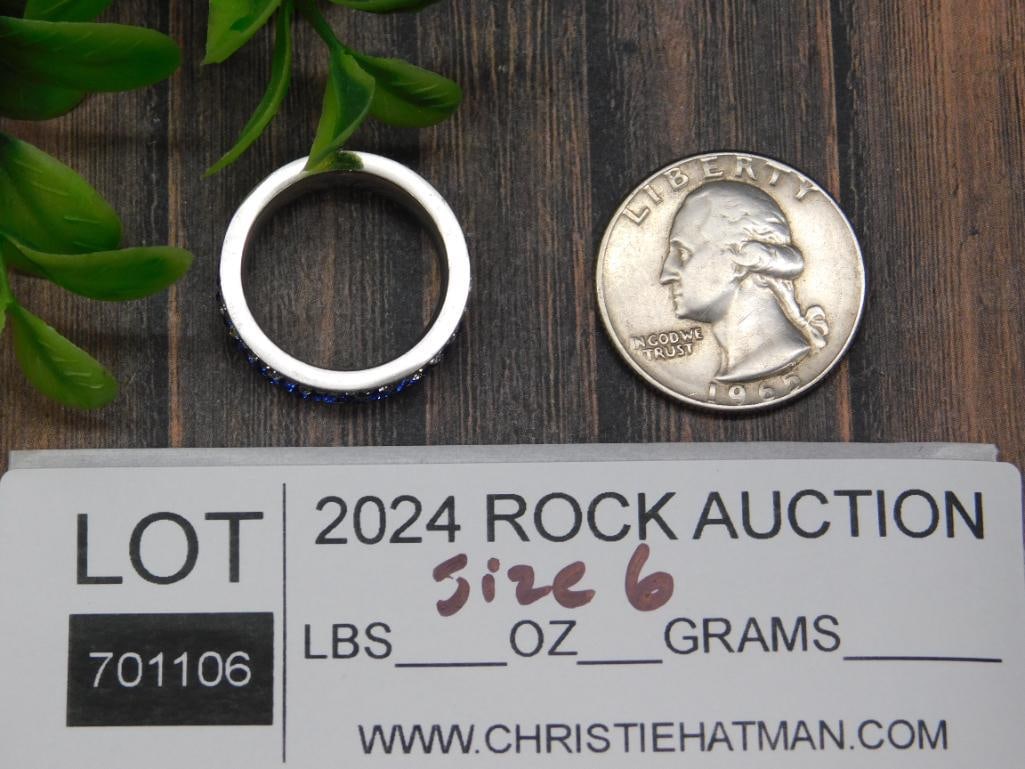 STONE RING ROCK STONE LAPIDARY SPECIMEN - 2