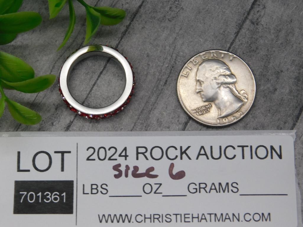 STONE RING ROCK STONE LAPIDARY SPECIMEN - 2